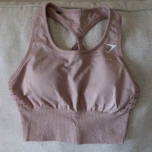 Gymshark Energy Seamless Top Taupe - Discontinued